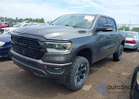 2021 Ram 1500 Big Horn 4X4 5'7 Box из США, поврежденный, VIN 1C6SRFFT5MN510489